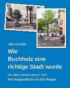 Wie Buchholz eine richtige Stadt wurde de Götz von Rohr