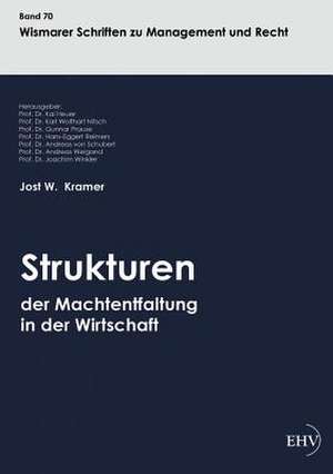 Strukturen der Machtentfaltung in der Wirtschaft de Jost W. Kramer