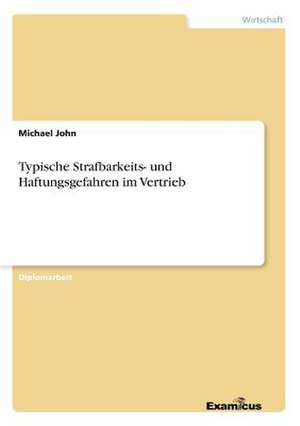 Typische Strafbarkeits- und Haftungsgefahren im Vertrieb de Michael John