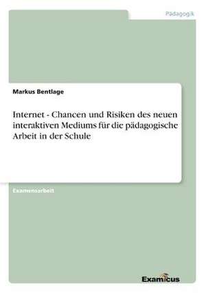 Internet - Chancen und Risiken des neuen interaktiven Mediums für die pädagogische Arbeit in der Schule de Markus Bentlage