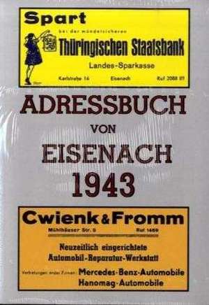 Adressbuch von Eisenach 1943 de Harald Rockstuhl