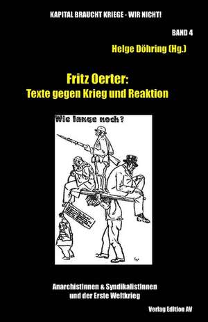 Texte gegen Krieg und Reaktion de Fitz Oerter