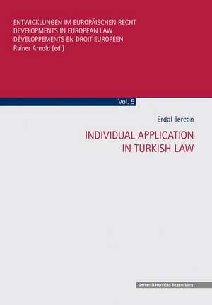 Individual Application in Turkish Law de Erdal Tercan