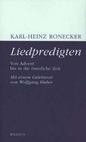 Ronecker, K: Liedpredigten