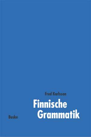 Finnische Grammatik de Fred Karlsson