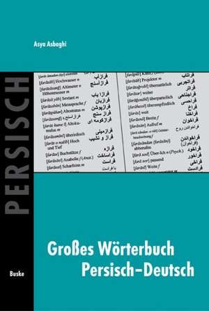 Großes Wörterbuch Persisch-Deutsch de Asya Asbaghi