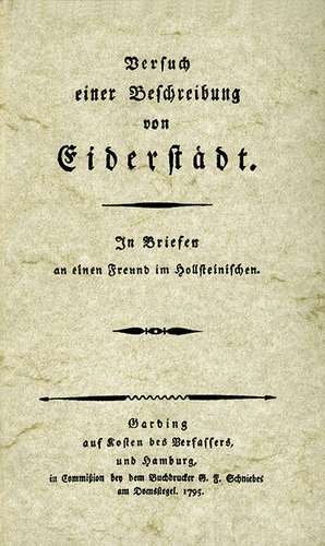 Versuch einer Beschreibung von Eiderstädt de Friedrich K. Volkmar