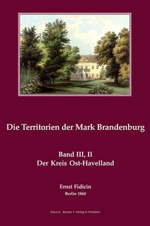 Territorien der Mark Brandenburg de Ernst Fidicin