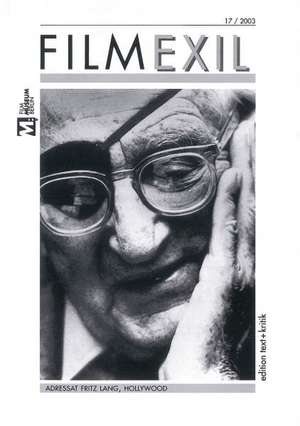 Filmexil 17/2003. Fritz Lang