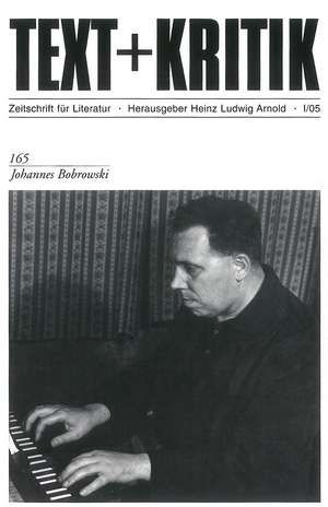 Johannes Bobrowski de Heinz Ludwig Arnold