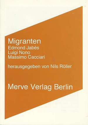 Migranten de Edmond Jabès