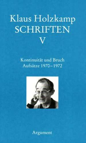 Schriften 5 de Klaus Holzkamp