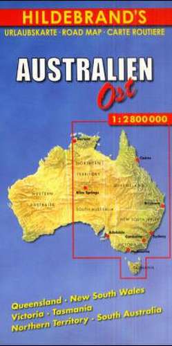 Australien Ost 1 : 2 800 000. Hildebrand's Urlaubskarte