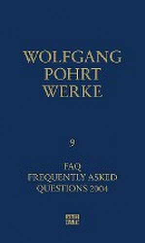 Werke Band 9 de Wolfgang Pohrt