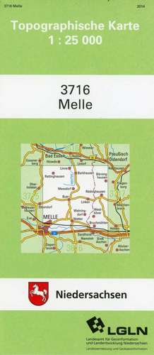 Melle 1 : 25 000. (TK 3716/N)