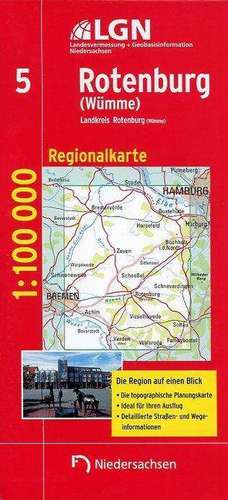 Rotenburg (Wümme) 1 : 100 000. Regionalkarte 05/N