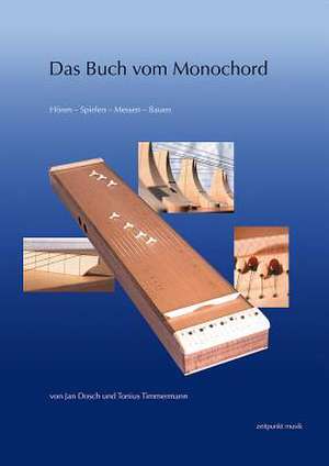 Das Buch Vom Monochord de Jan Dosch