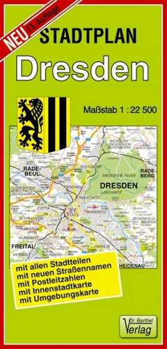 Stadtplan Dresden de Verlag Barthel