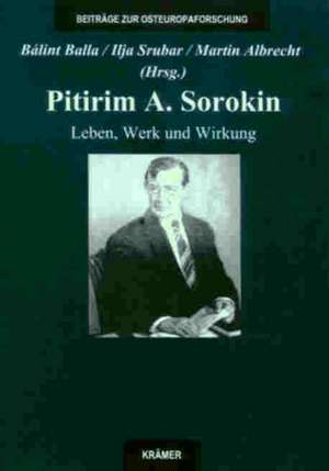 Pitirim A. Sorokin de Balint Balla