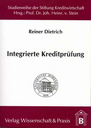 Integrierte Kreditprüfung de Reiner Dietrich