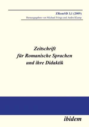 Zeitschrift für Romanische Sprachen und ihre Didaktik. Heft