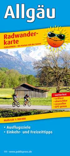 Radwanderkarte Allgäu 1 : 100 000