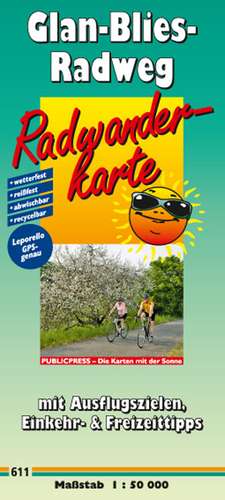 Glan-Blies-Radweg Radwanderkarte 1 : 50 000