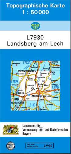 Landsberg 1 : 50 000 de Breitband und Vermessung Landesamt für Digitalisierung