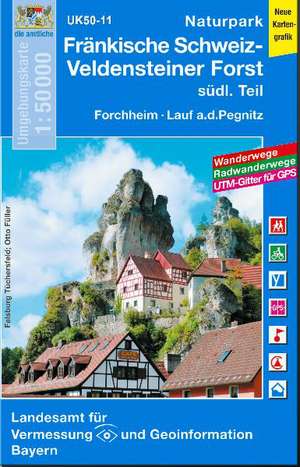 Fränkische Schweiz südlicher Teil 1 : 50.000 (UK50-11)