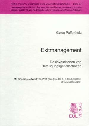 Exitmanagement de Guido Paffenholz