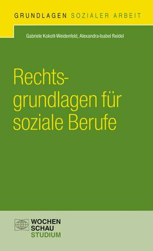 Rechtsgrundlagen für soziale Berufe de Gabriele Kokott-Weidenfeld