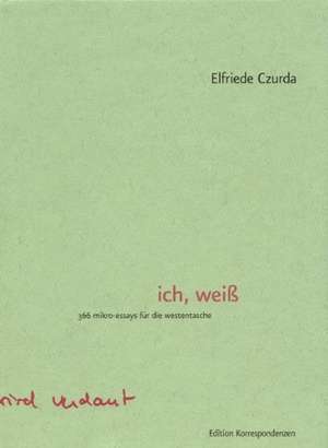 ich, weiß de Elfriede Czurda