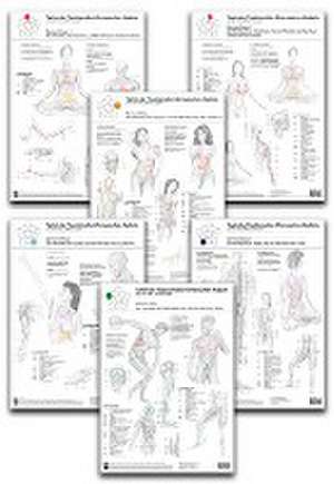 Set von 6 Tafeln der Traditionellen Chinesischen Medizin de Achim Eckert