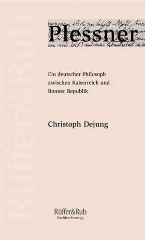 Plessner de Christoph Dejung