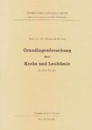 Grundlagenforschung über Krebs und Leukämie de Gyula de Szilvay