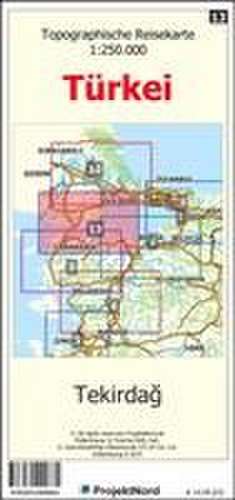 Tekirdag - Topographische Reisekarte 1:250.000 Türkei (Blatt 13) de Jens Uwe Mollenhauer
