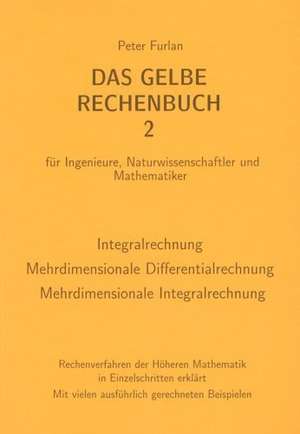 Das Gelbe Rechenbuch 02. Integralrechnung, Mehrdimensionale Differentialrechnung, Mehrdimensionale Integralrechnung de Peter Furlan