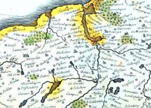 Historische Landkarte: Herzogtum Mecklenburg - 1647 (Plano) de Johannes Janssonius