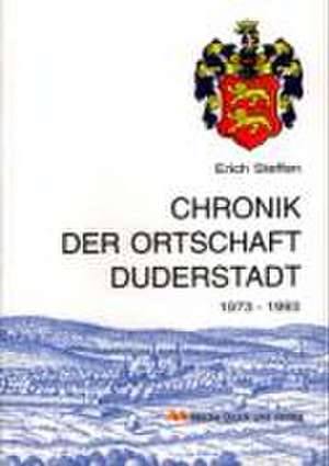 Chronik der Ortschaft Duderstadt 1973-1993 de Erich Steffen