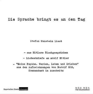 Die Sprache bringt es an den Tag de Adolf Hitler