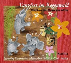 Tanzfest im Regenwald von Afrika de Kuntu