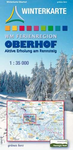 Ferienregion Oberhof 1 : 35 000 Winterkarte de Lutz Gebhardt