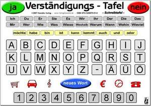 Verständigungs-Tafel - Schreibtafel -