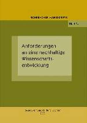 Anforderungen an eine nachhaltige Wissenschaftsentwicklung de Rudolf Rochhausen