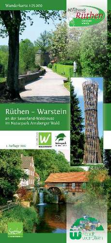 Rüthen-Warstein Wanderkarte 1 : 25 000