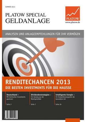 Renditechancen 2013: Die besten Investments für die Hausse de Albrecht F. Schirmacher