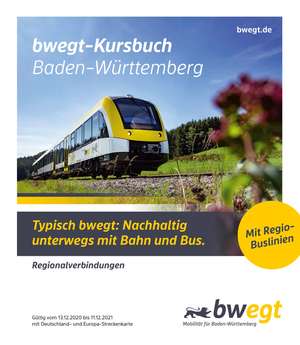 Kursbuch Baden-Württemberg 2021 de Nahverkehrsgesellschaft Baden-Württemberg