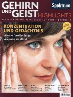 Konzentration und Gedächtnis 01/2013