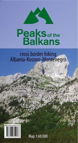 Peaks of the Balkans 1:60 000