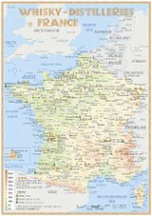 Whisky Distilleries France and BeNeLux - Tasting Map de Rüdiger Jörg Hirst